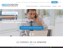 Tablet Screenshot of negovision.fr